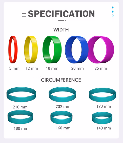 Custom RFID Silicon/Rubber Wristband
