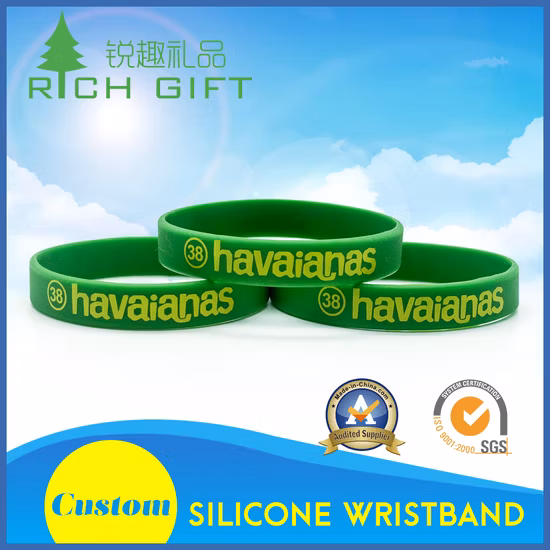Pulseira de silício de borracha esportiva com logotipo de moda personalizada, relógio RFID inteligente impresso com Mosquito USB, pulseira de silicone em relevo para brinde promocional