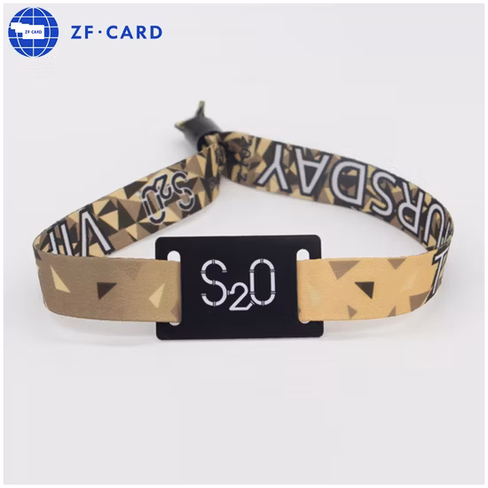 Pulseira de tecido RFID inteligente NTAG213 NFC Festival musical