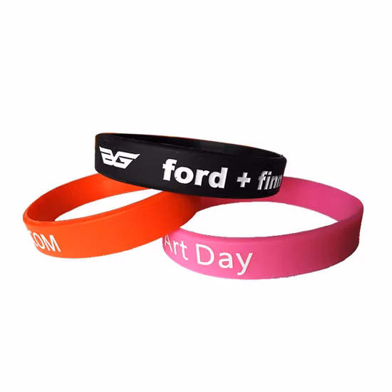 Pulseira de silicone com gravação OEM personalizada, pulseira de silicone, pulseiras de silicone