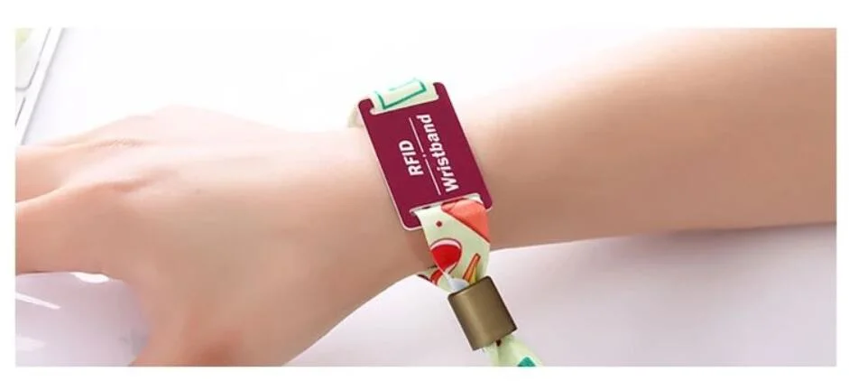 Piv Smart Woven RFID Wristband for Music Party