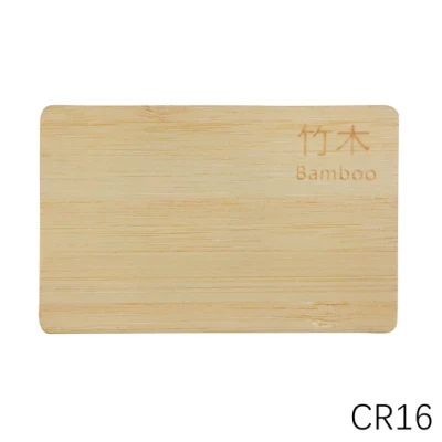Cartão de madeira RFID ecologicamente correto DESFire EV2 para hotel