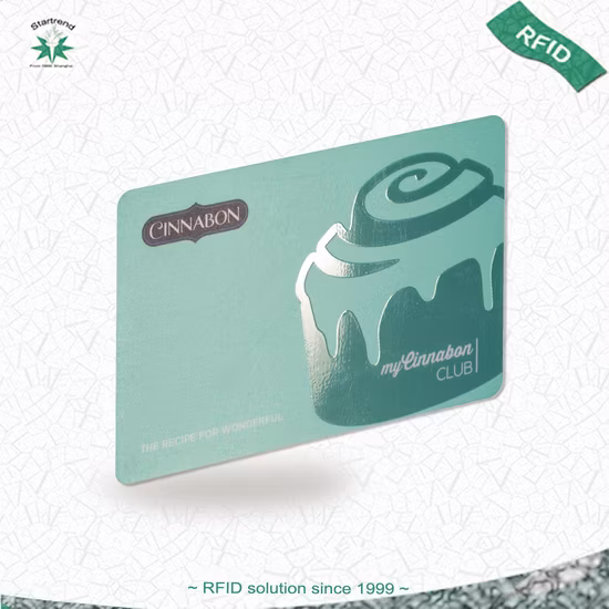 Cartão Smart Chip sem contato de plástico PVC com controle de acesso NFC RFID Card