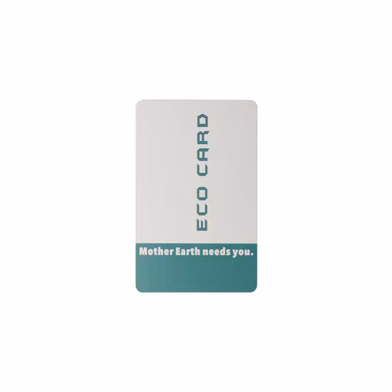 Cartão-chave de hotel de PVC reciclado ecologicamente correto com RFID inteligente
