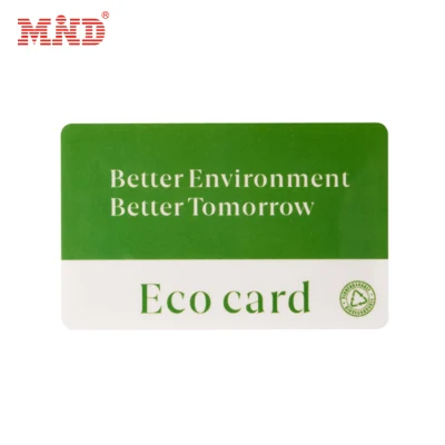 Cartão-chave RFID de madeira de bambu ecologicamente correto para hotel Cartão RFID ambiental de bambu NFC com código Qr