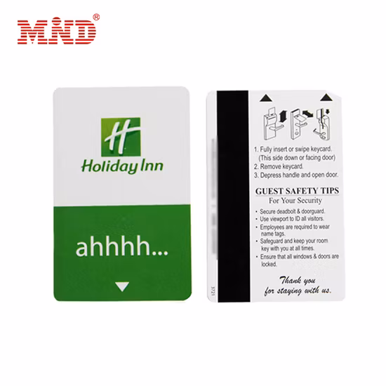 RFID Hotel MIFARE DESFire EV1 4K Access Magnetic Key Smart RFID Cartões de PVC