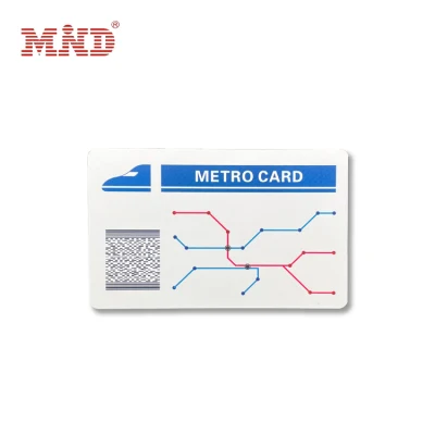 Bilhete de metrô de transporte RFID Cartão de passagem de ônibus